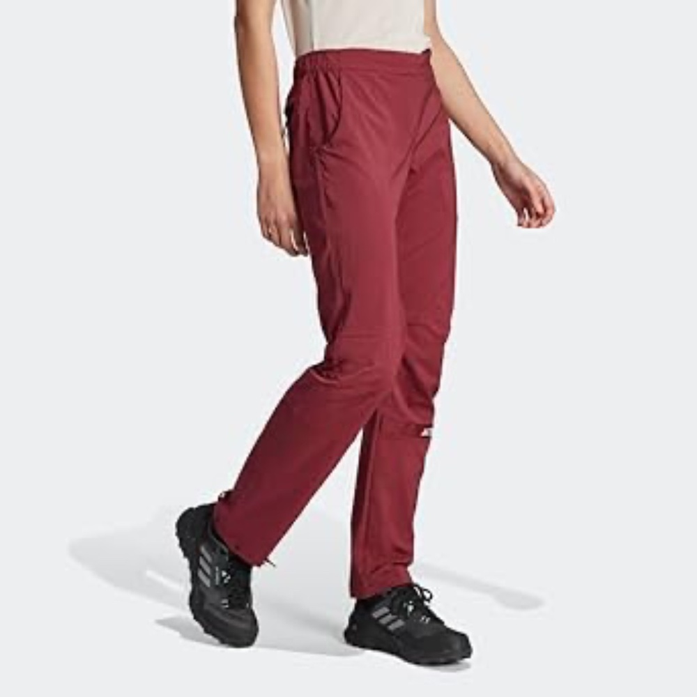 Adidas Terrex Multi Woven Hiking Pants Shadow Red - Size Large